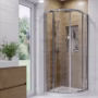 Chrome 6mm Glass Quadrant Shower Enclosure 800mm - Carina