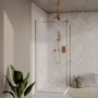 1400x900mm Bronze Walk In Shower Enclosure - Live Your Colour