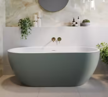 Green Freestanding Double Ended Bath 1650 x 750mm – Lisbon