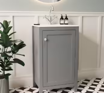 500mm Grey Freestanding Vanity Unit with Basin – Kinsley