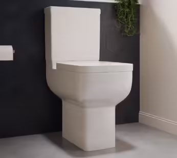Close Coupled Comfort Height Toilet with Soft Close Seat – Seren