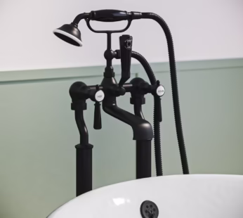 Black Freestanding Bath Shower Mixer Tap – Helston