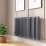 Anthracite Horizontal 2 Column Traditional Radiator 600 x 1010mm - Nambi