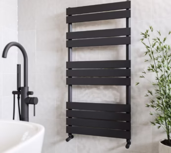 Black Towel Radiator 1200 x 600mm – Tundra