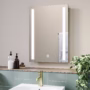 Rectangular Heated Bathroom Mirror with Lights 500 x 700mm - Capella