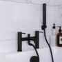 Black Bath Shower Mixer Tap - Arissa
