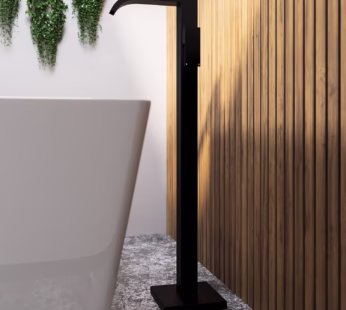 Black Freestanding Bath Filler Mixer Tap – Falls