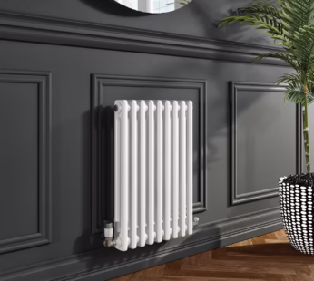 White Horizontal 2 Column Traditional Radiator 600 x 425mm – Nambi