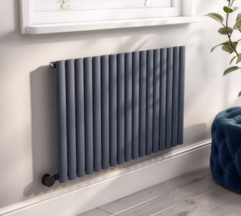 Anthracite Electric Horizontal Designer Radiator 1.2kW with Wifi Thermostat – H600xW1003mm – IPX4 Bathroom Safe