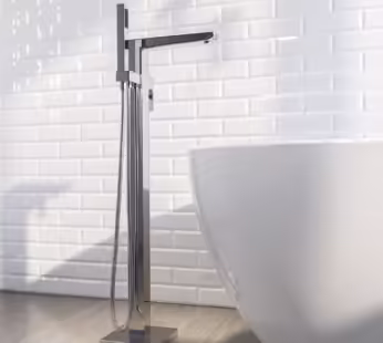 Chrome Freestanding Bath Shower Mixer – Zana