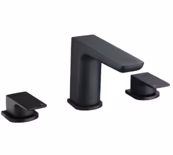 Black Bath Mixer Tap – 3 Tap Hole – Zana