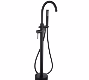 Black Freestanding Bath Shower Mixer Tap – Arissa