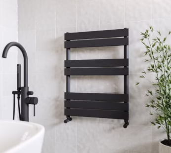Black Towel Radiator 800 x 600mm – Tundra