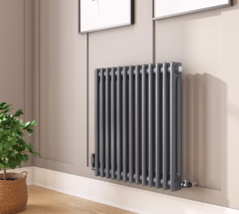 Anthracite Horizontal 2 Column Traditional Radiator 600 x 605mm – Nambi