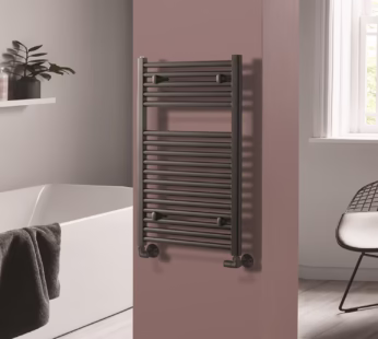Towelrads Pisa Black Towel Radiator 800 x 500mm