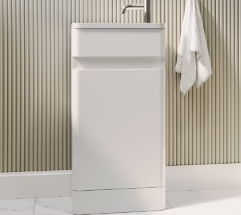 410mm White Cloakroom Vanity Unit with Basin – Pendle