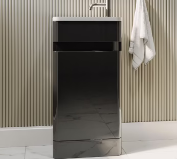 410mm Dark Grey Cloakroom Vanity Unit with Basin – Pendle