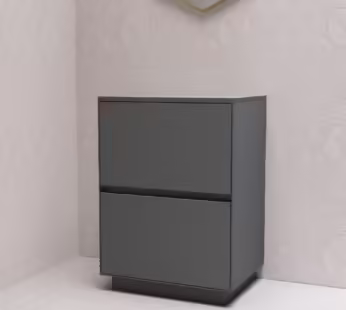 600mm Grey Freestanding Countertop Vanity Unit -Roxbi